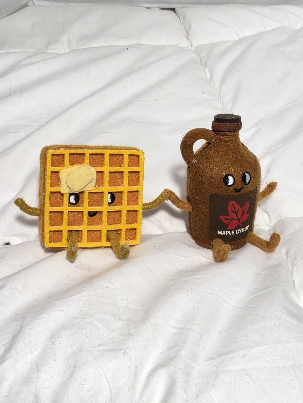 Target Felt Duo Figurines Waffle & Maple Syrup Wondershop Fall Decor Retired